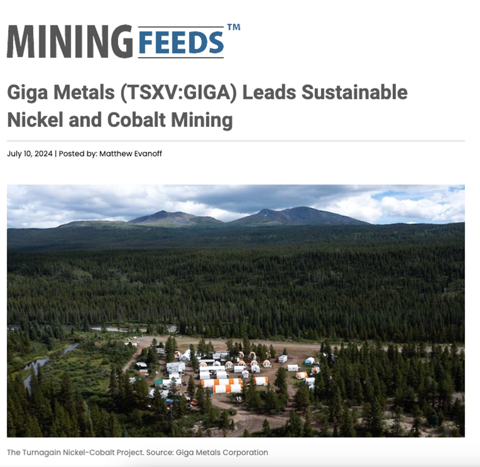 Giga Metals (TSXV:GIGA) Leads Sustainable Nickel and Cobalt Mining